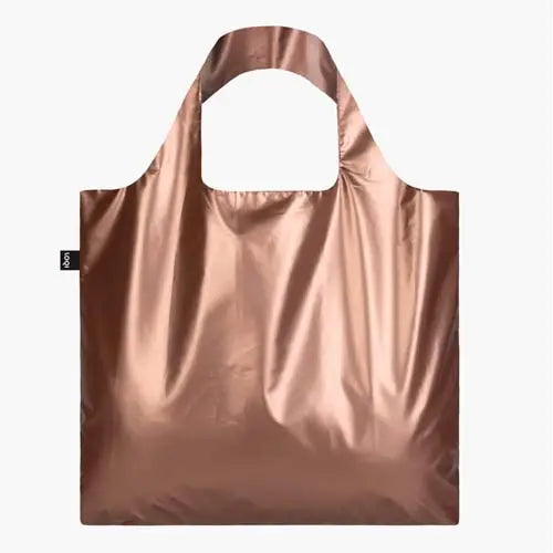 LOQI Metallische Tragetasche in mattem Roségold