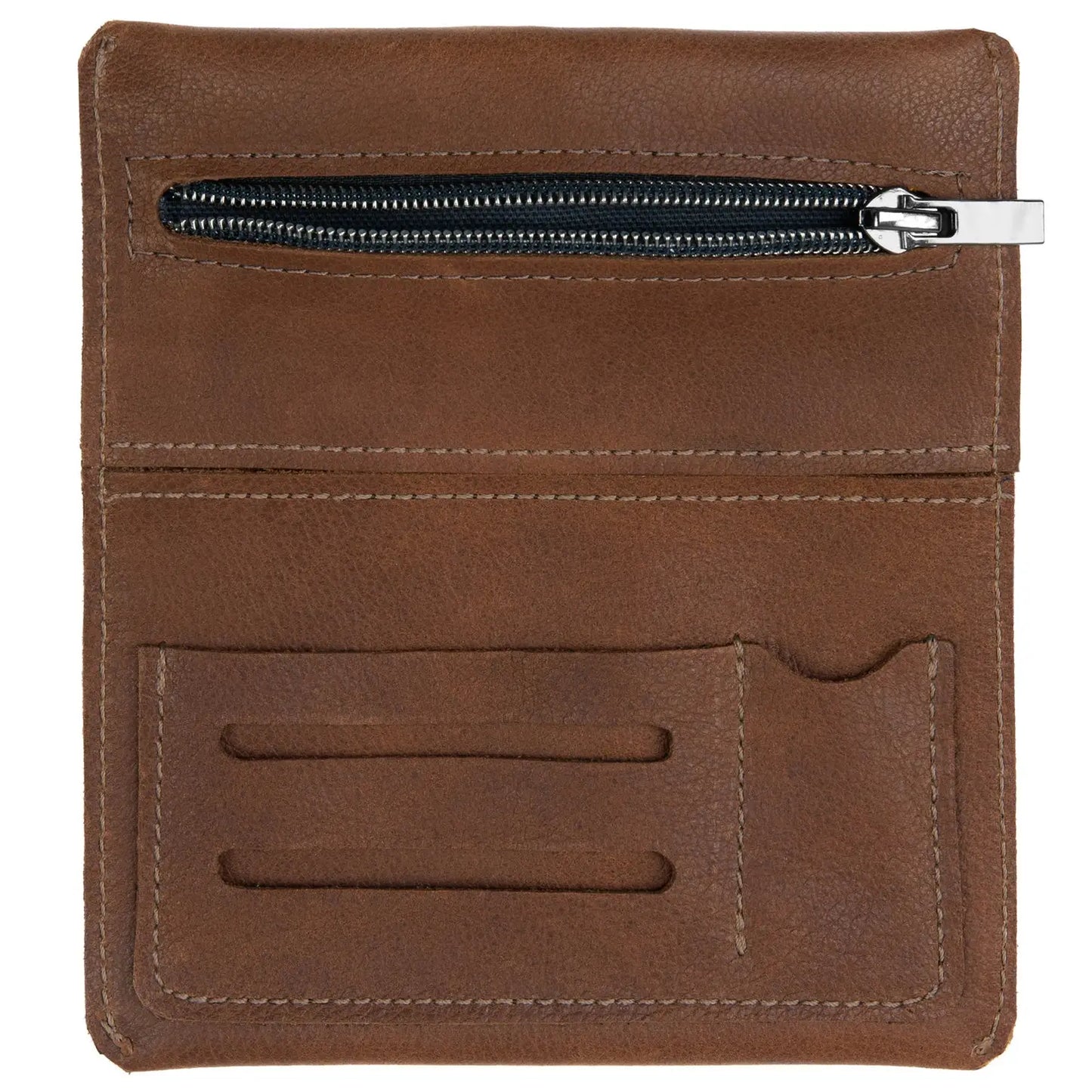 Simaru Echtleder-Tabaktasche - schwarz