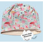HECKBO Kinder Reflektor Mütze & Loop Schal - Flamingo