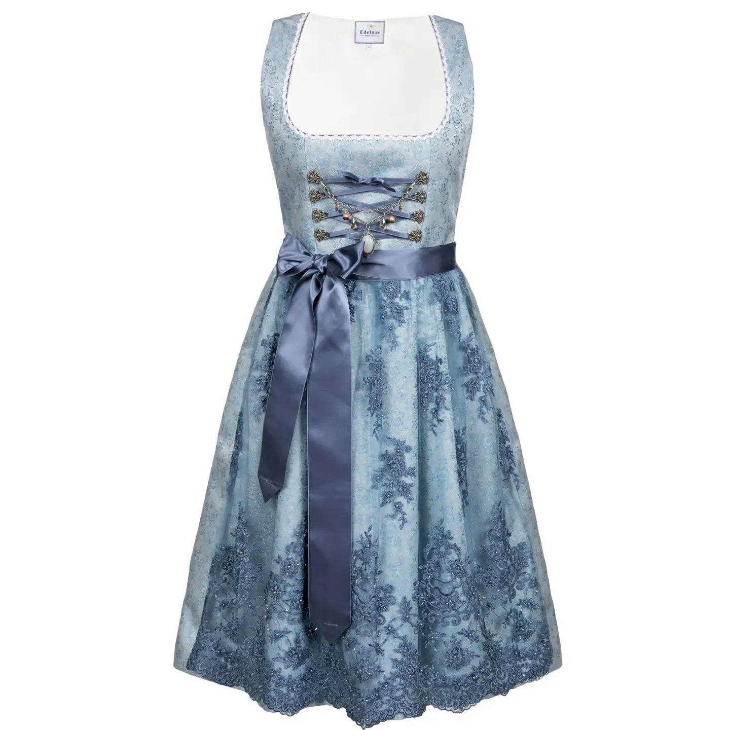 Midi Dirndl Cloé – in blau - Gr.44