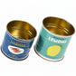 Rex London Mini-Aufbewahrungsdosen 2er-Set Zitronen & Harissa Metall Retro-Design Blau Gelb
