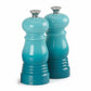 Le Creuset Salz- und Pfeffermühlen-Set Mini Karibik – Keramik-Mahlwerk, ABS-Kunststoff, 12,1 cm