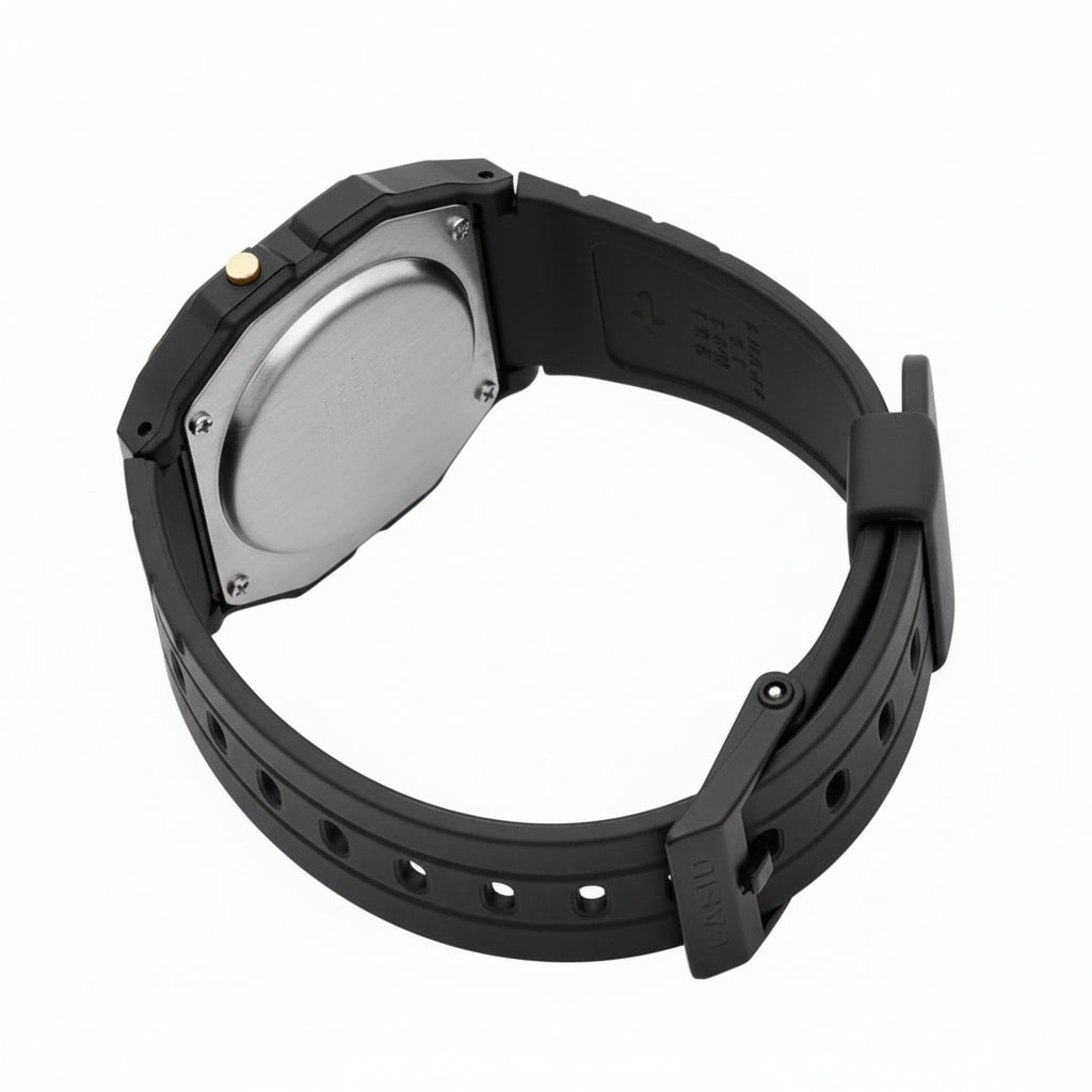 Casio F91WG-9QDF Digitaluhr Schwarz-Gold