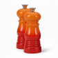 Le Creuset Salz- und Pfeffermühlen-Set Keramik-Mahlwerk Ofenrot 12,1 cm ABS-Kunststoff