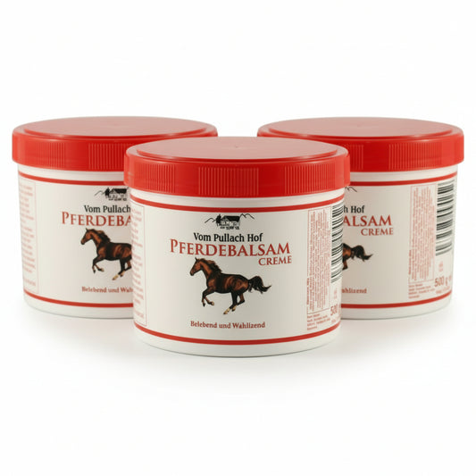 Pullach Hof Pferdebalsam Creme kühlend 3 x 500 ml – Muskeln & Gelenke