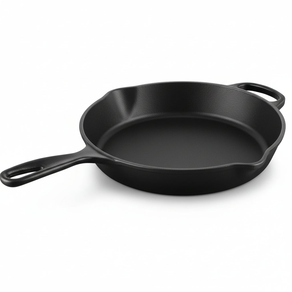 Le Creuset Gusseisen Bratpfanne 26 cm Schwarz matt | emailliert | Induktion | Made in France