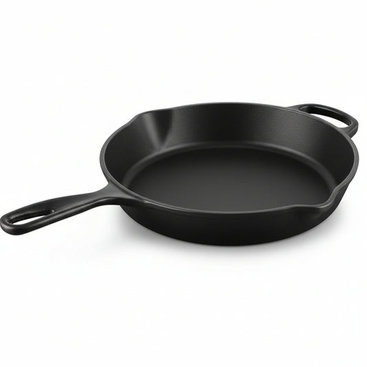 Le Creuset Gusseisen Bratpfanne 26 cm Schwarz matt | emailliert | Induktion | Made in France