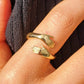 Lily Charmed - Umarmungsring aus 18 Karat vergoldetem 925er Sterlingsilber