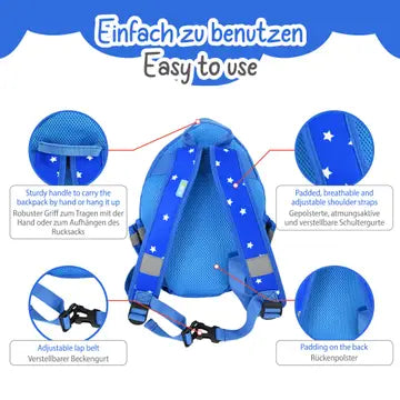 HECKBO Rucksack Rakete mit Sichtfenster