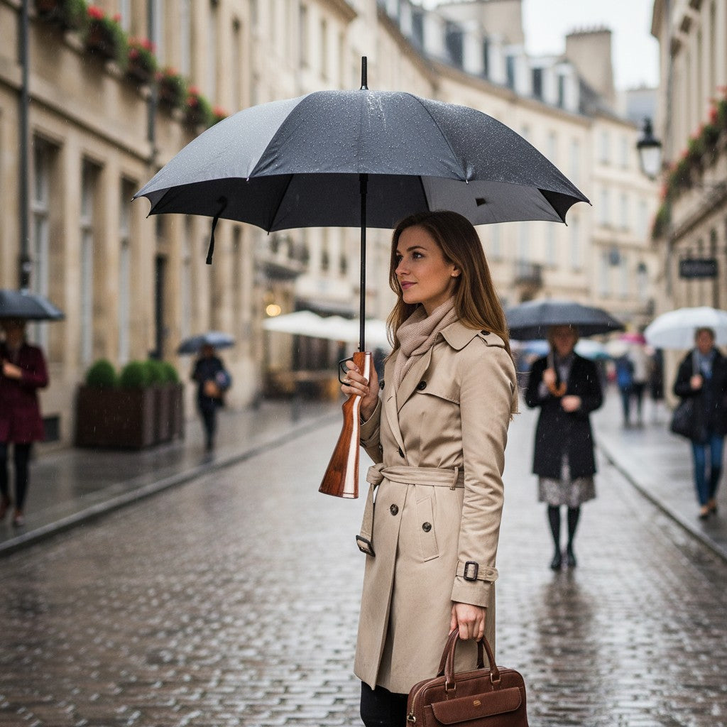 balvi Wanted Regenschirm – Gewehr-Design, Ø 103 cm