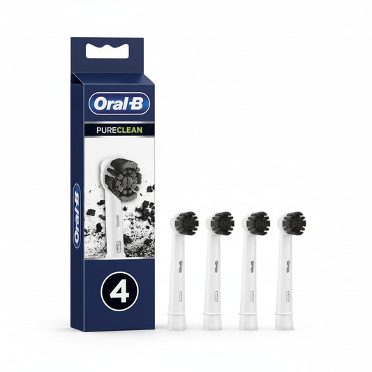 Oral-B Zahnbürstenköpfe Pure Clean Holzkohle – 4er Pack