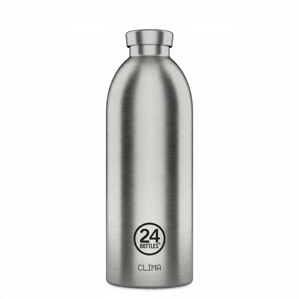 whb-superb 24Bottles Clima Isolierflasche aus gebürstetem Edelstahl mit 850 ml Fassungsvermögen