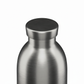 whb-superb 24Bottles Clima Thermosflasche aus gebürstetem Edelstahl in Silber, 330 ml Fassungsvermögen