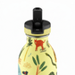 whb-superb 24Bottles Kids Trinkflasche 500ml aus Edelstahl mit Jungle Friends Motiv und praktischem Strohhalm