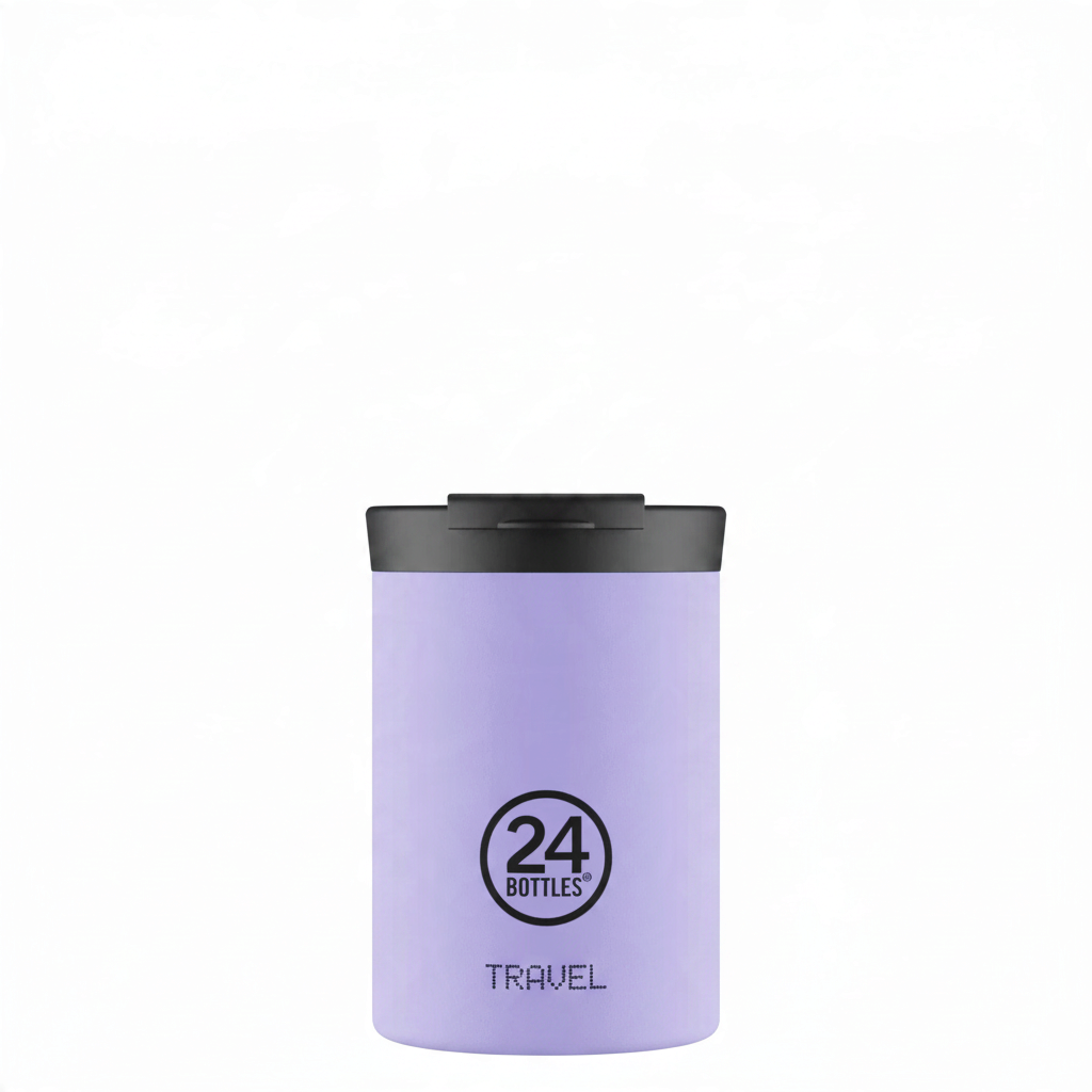 whb-superb 24BOTTLES Travel Tumbler in Violett aus Edelstahl mit 350ml Fassungsvermögen und Sip & Go Deckel