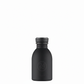 whb-superb 24BOTTLES Urban Trinkflasche 250ml in Tuxedo Black aus Edelstahl mit auslaufsicherem Deckel