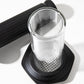 whb-superb AeroPress Premium Kaffeepresse aus Borosilikatglas und schwarzem Edelstahl für vollmundigen Kaffee