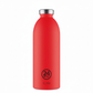 whb-superb 24BOTTLES Clima Thermosflasche 850 ml in Stone Hot Red aus Edelstahl mit versiegeltem Deckel
