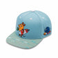 whb-superb koaa Die Maus Snapback für Kinder in Hellblau mit Surf-Motiv, Elefant und türkisem Schirm aus Baumwolle