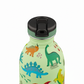 whb-superb 24BOTTLES Edelstahl-Trinkflasche für Kinder mit Dinosaurier-Motiv Jurassic Friends Stone und Strohhalm