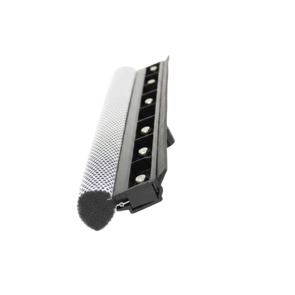 whb-superb Pullach Hof 2-in-1 Fensterwischer mit 37 cm Schwamm und schwarzer Abziehlippe für Glasflächen