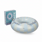 whb-superb Fisura aufblasbarer Schwimmring Chiringuito in Blau mit Streifenmuster und 105 cm Durchmesser