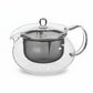 whb-superb HARIO Teekanne aus hitzebeständigem Borsilikatglas mit großem Edelstahlsieb und tropffreier Tülle 450ml