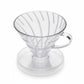 Transparenter HARIO Kaffee-Dripper VDR-01-T von whb-superb für 1-2 Tassen, spülmaschinenfestes Design