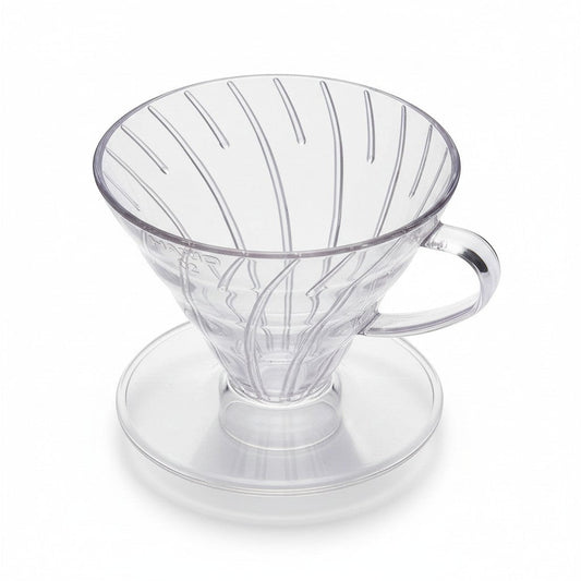 Transparenter HARIO Kaffee-Dripper VDR-01-T von whb-superb für 1-2 Tassen, spülmaschinenfestes Design
