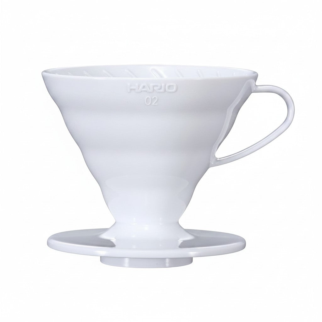 Weißer HARIO V60 Kaffeefilter aus Polypropylen Größe 02 für 1-4 Tassen von whb-superb