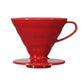 whb-superb HARIO V60 Kaffee-Tropfer aus roter Arita-Keramik für 1-4 Tassen Filterkaffee