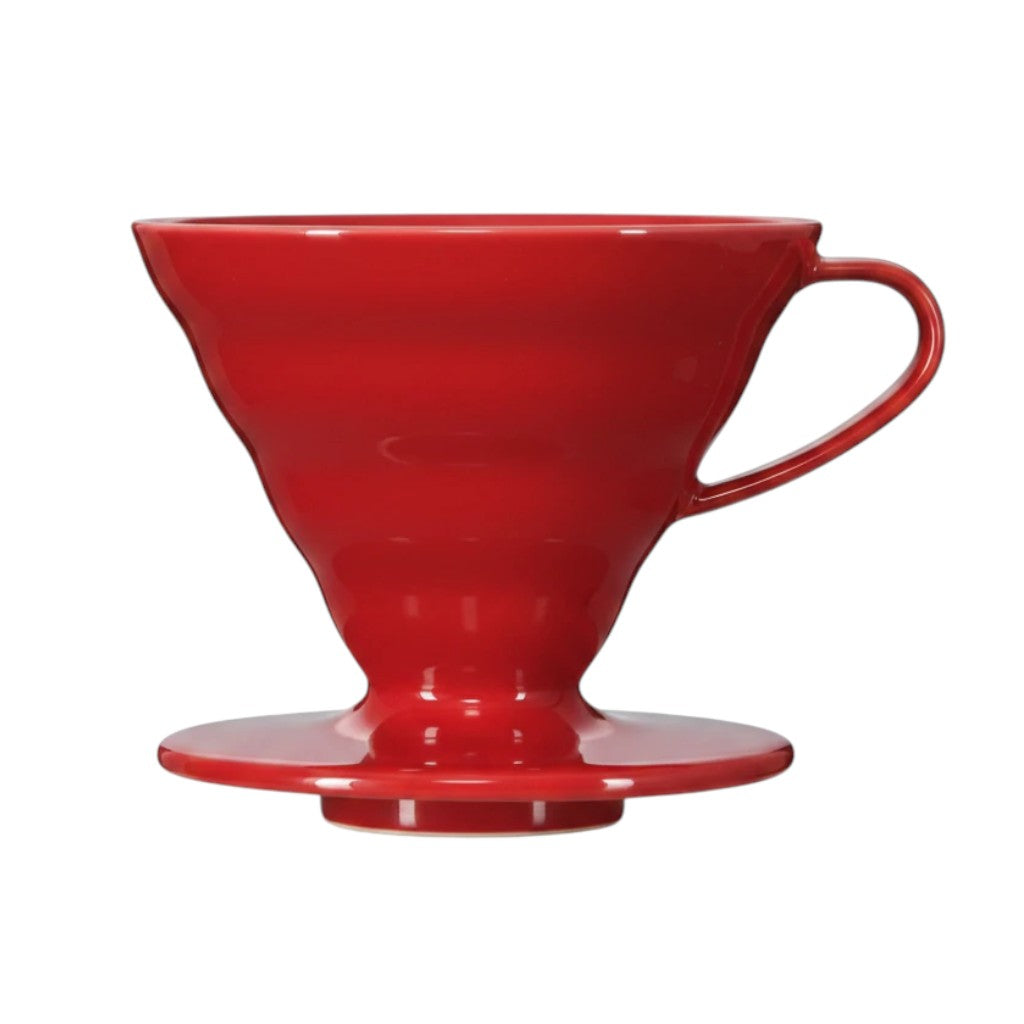 whb-superb HARIO V60 Kaffee-Tropfer aus roter Arita-Keramik für 1-4 Tassen Filterkaffee