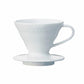 Weiße HARIO V60 Keramik-Kaffeemaschine Größe 01 für Handfilterkaffee von whb-superb