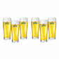 whb-superb Heineken Ellipse Bierglas-Set mit 6 Gläsern, 250 ml, mit rotem Stern Logo und Schaumkrone