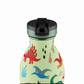 whb-superb 24Bottles Kinder-Trinkflasche aus Edelstahl mit buntem Dinosaurier-Motiv und praktischem Trinkverschluss