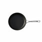 whb-superb LE CREUSET Aluminium-Antihaftpfanne 28 cm in Anthrazit mit silbernem Stiel in der Draufsicht
