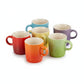 whb-superb 6er-Set Le Creuset Espressotassen aus buntem Steinzeug mit Henkel, 100 ml Fassungsvermögen