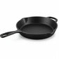 whb-superb Le Creuset Gusseisen Bratpfanne 26 cm in Schwarz matt für Induktion mit praktischem Hilfsgriff