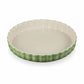 whb-superb Le Creuset Tarteform aus Steinzeug in Bamboo Grün, 28 cm Durchmesser für Quiches und Torten.