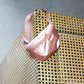 whb-superb LOQI Bauchtasche in glänzendem Roségold aus wasserabweisendem Polyester mit verstellbarem Gurt