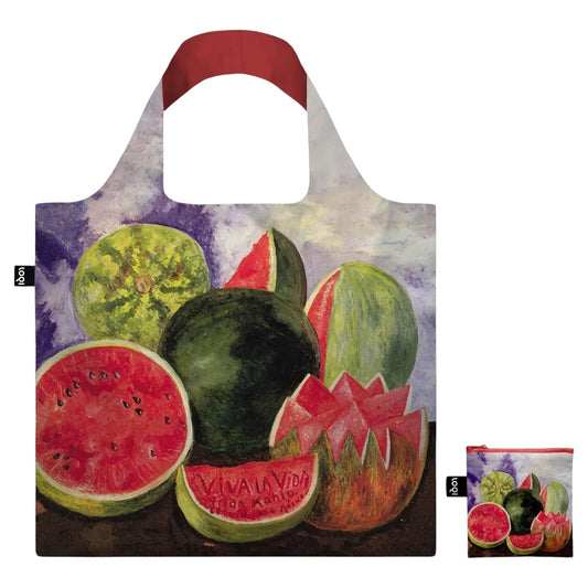 whb-superb LOQI Einkaufstasche mit Frida Kahlo Viva la Vida Wassermelonen-Motiv aus recyceltem Material