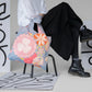 whb-superb LOQI Hilma af Klint Childhood Einkaufstasche aus recyceltem Taft mit buntem Blumenmuster