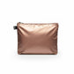 whb-superb LOQI METALLIC Zip Pocket in Roségold aus wasserabweisendem Polyester für Reisen und Alltag