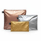 whb-superb LOQI METALLIC Zip Pockets 3er-Set in Gold, Silber und Roségold aus wasserabweisendem Polyester