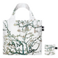 whb-superb LOQI Museum Stofftasche mit Van Gogh Mandelblüten Motiv aus recyceltem Taft in Blau und Weiß