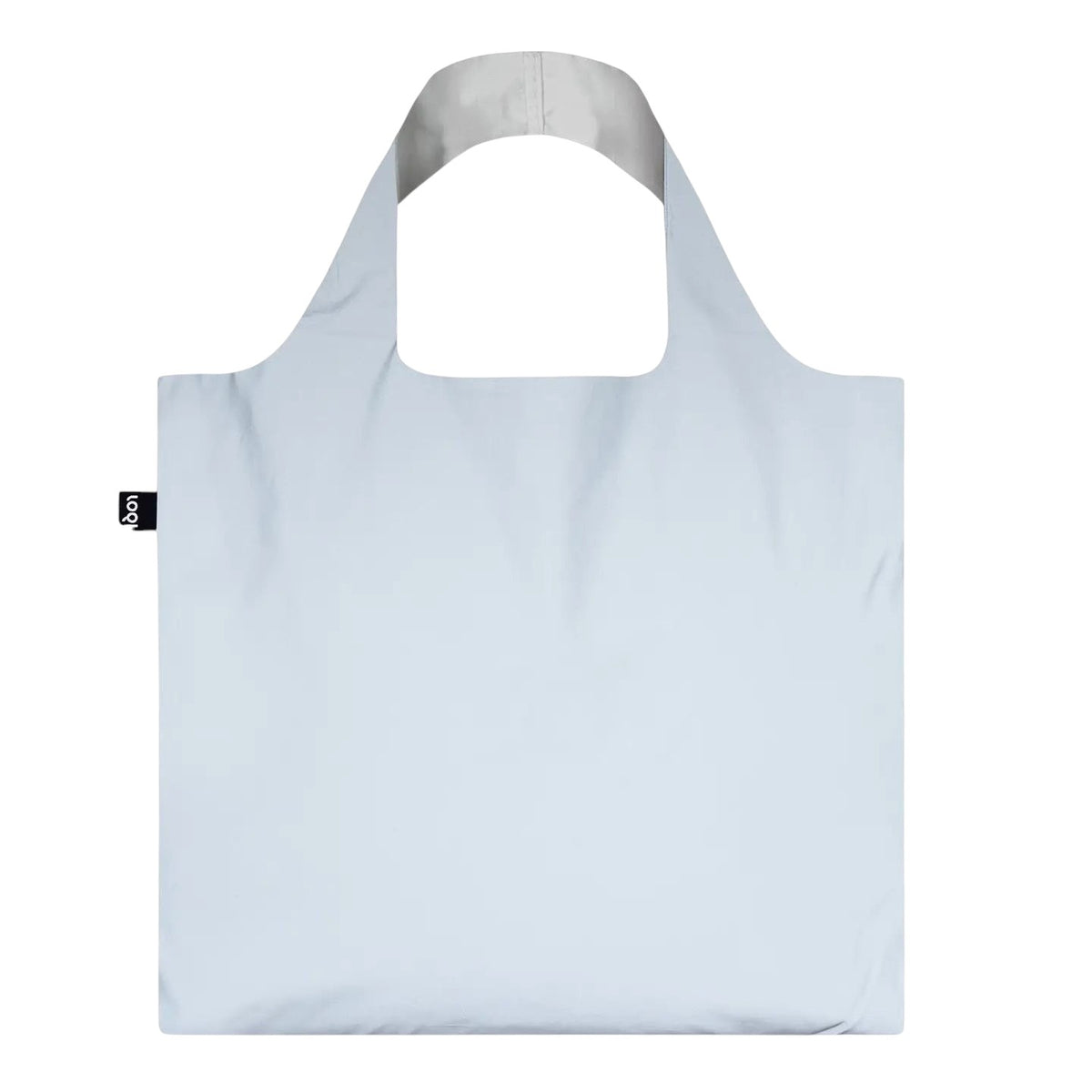 whb-superb LOQI Tragetasche in reflektierendem Silber aus wasserfestem Polyester mit praktischen Tragegriffen