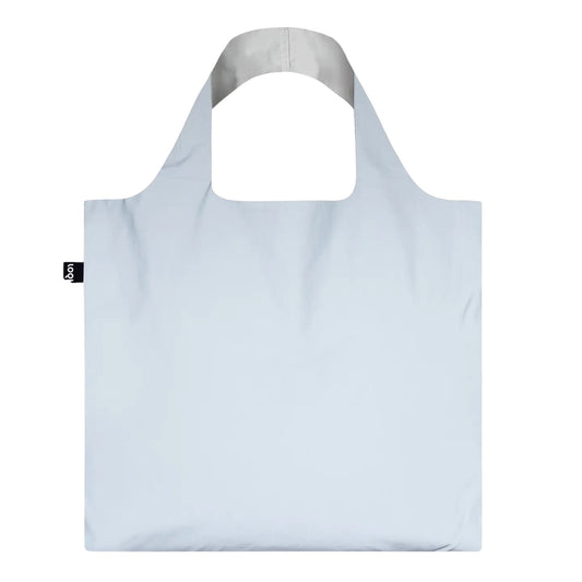 whb-superb LOQI Tragetasche in reflektierendem Silber aus wasserfestem Polyester mit praktischen Tragegriffen