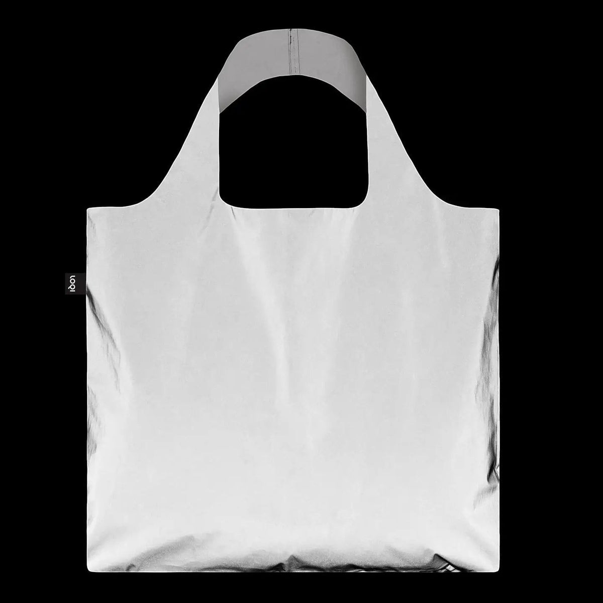 whb-superb LOQI reflektierende Tragetasche in Silber aus Polyester mit Glasperlenbeschichtung für hohe Sichtbarkeit