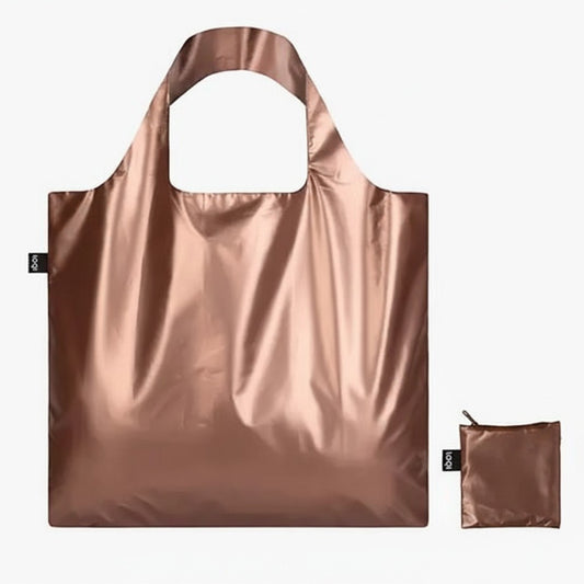 whb-superb LOQI Tragetasche in mattem Roségold mit passendem Etui für den täglichen Gebrauch