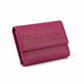 whb-superb Bench Damen Geldbörse aus magenta Leder mit geprägtem Logo auf der Vorderseite